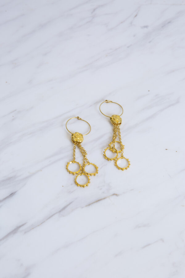 flo-earrings-gold-plated-bronze-creole-handamde-gems-kimale-matchboxathens