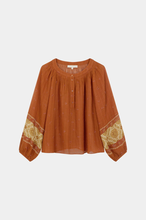 tobago-bronze-blouse-indian-silk-vanessa-bruno-matchboxathens