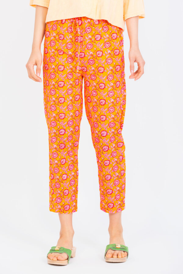 MARCA-brocade-pants-orange-floral-charlie-joe-matchboxathens