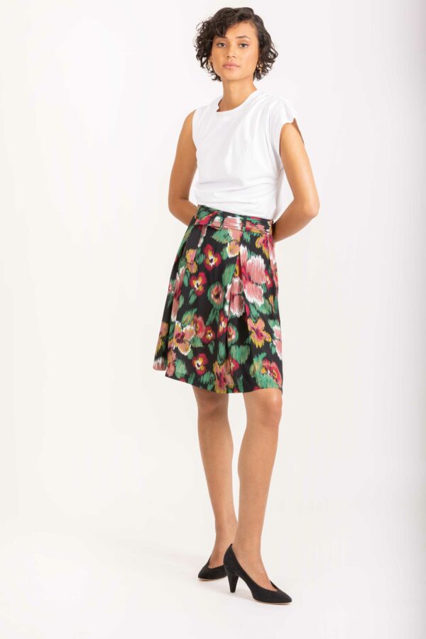jonquille-mini-skirt-belt-flower-print-lapetitefrancaise-matchboxathens