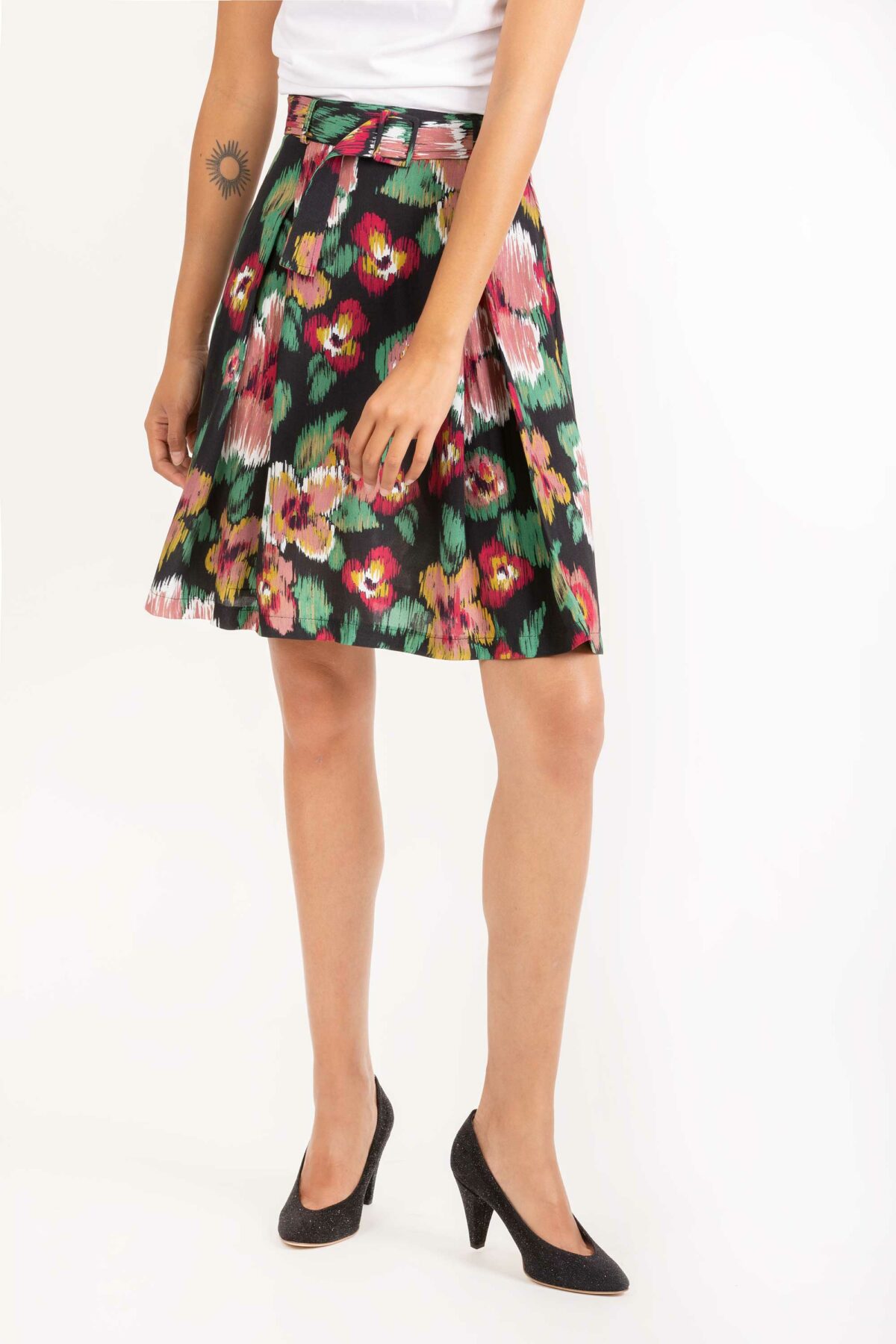 jonquille-mini-skirt-belt-flower-print-lapetitefrancaise-matchboxathens
