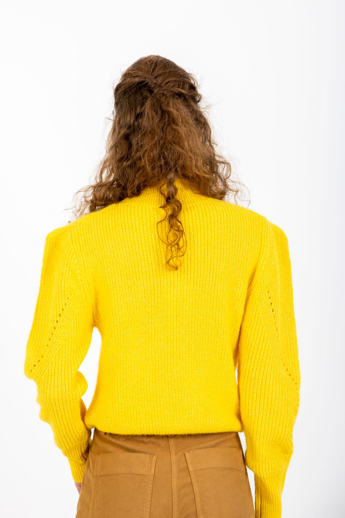 pisti-yellow-sweater-stand-collar-suncoo-recycled-polyester-matchboxathens