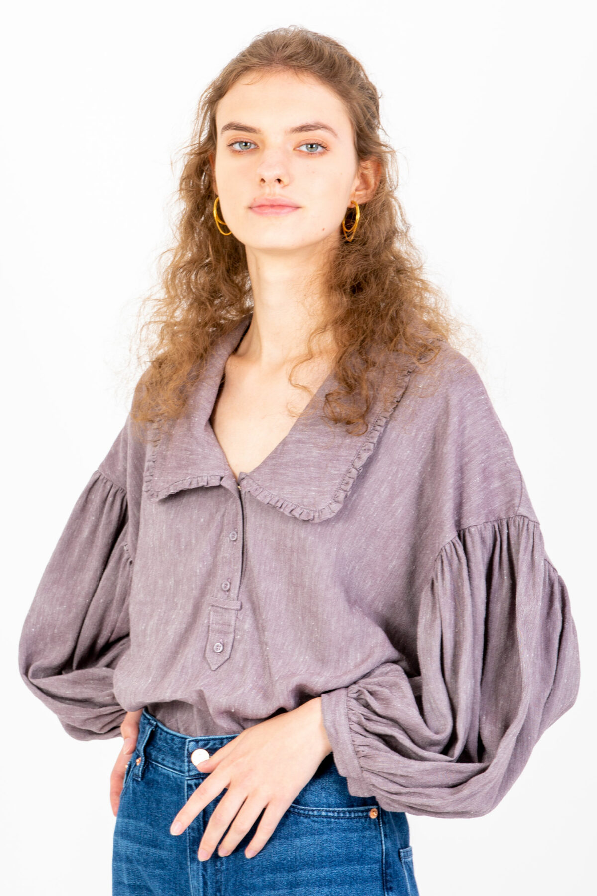mediterraneo-blouse-purple-wide-collar-balloon-sleeves-sessun-matchboxathens