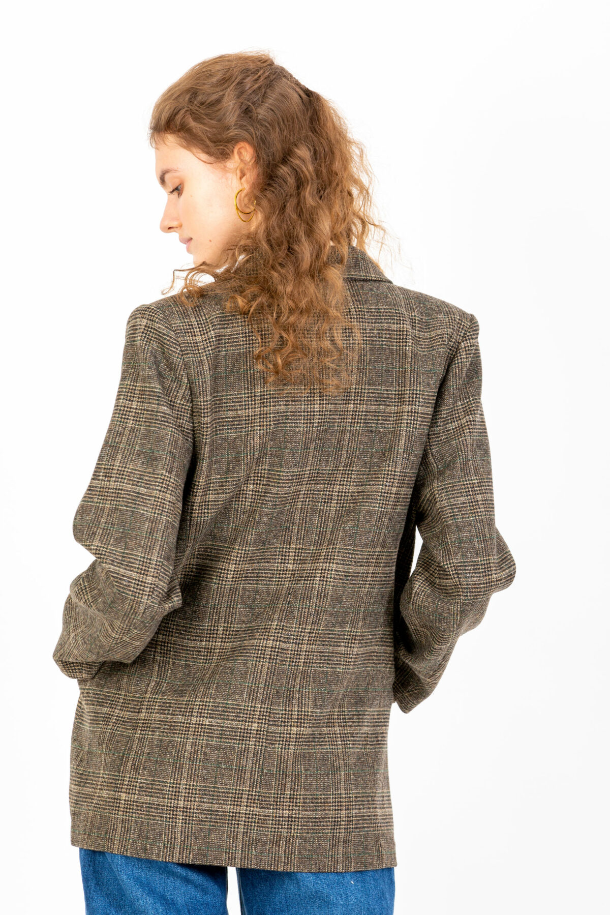 dixie-blazer-jacket-wool-checked-brown-suncoo-matchboxathens