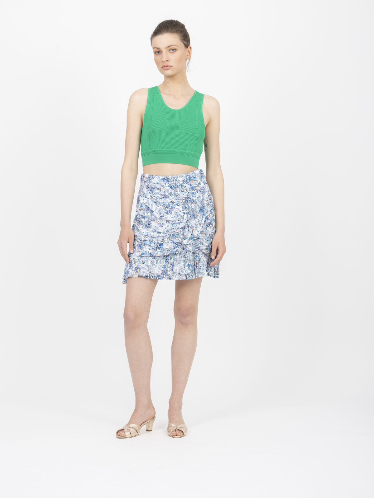 fauve-short-printed-skirt-ruffles-asymmetric-gathered-suncoo-lurex-matchboxathens