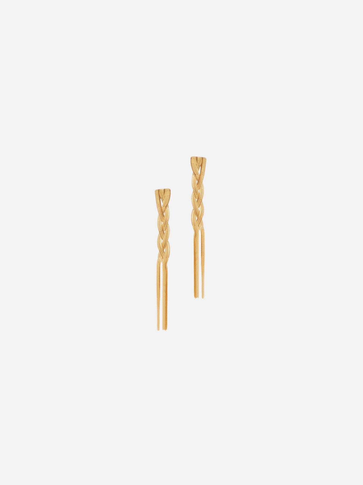 LB312-liquid-braided-earrings-snake-chain-gold-silver-maggoosh-matchboxathens