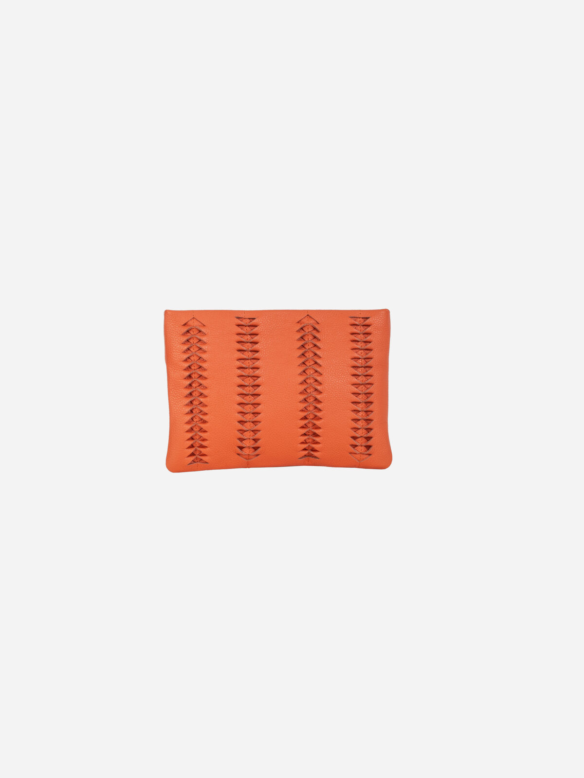 PARK_HOUSE_fishbone-clutch-retro-orange-leather-bag-pochette-greek-designers-matchboxathens