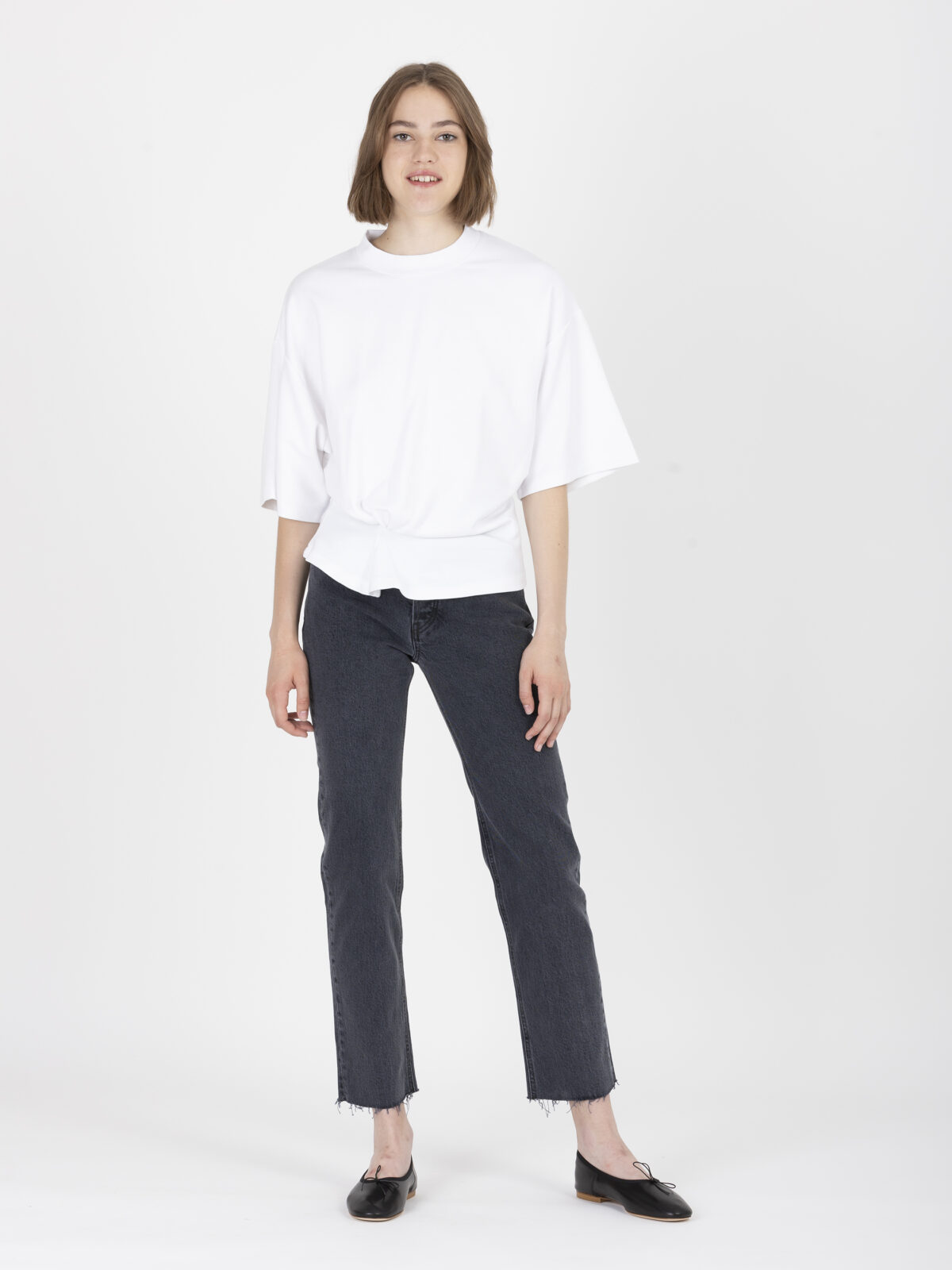 garcia-white-iro-tshirt-oversize-pleats-gathered-matchboxathens