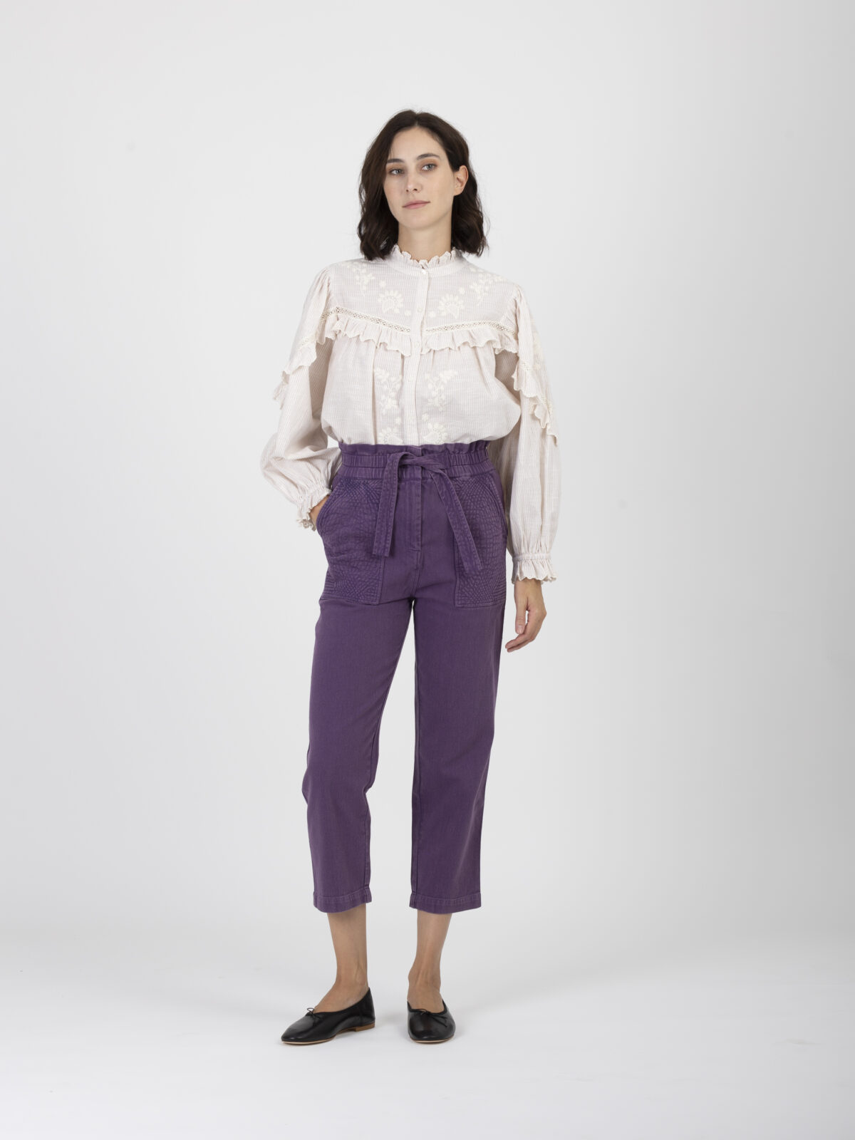 arlove-purple-pants-high-waisted-elastic-waist-patch-pockets-louise-misha-matchboxathens