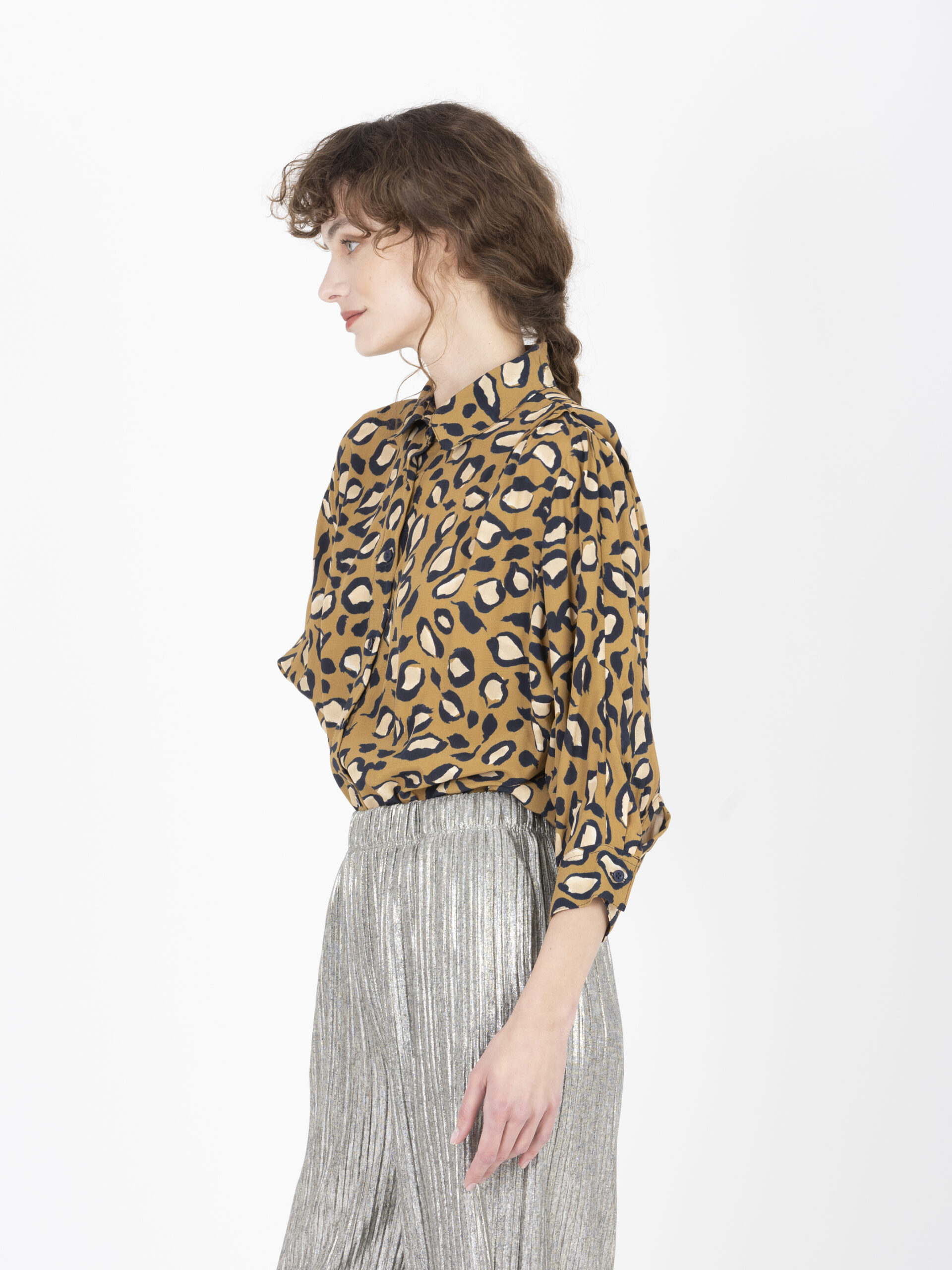 paky-leopard-viscose-printed-gathered-shoulders-3/4-sleeves-uniformeathens-greek-designers-matchboxathens