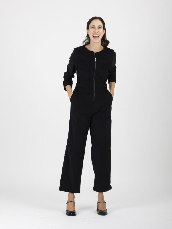 freza-needlecord-jumpsuit-black-round-collar-zipper-uniformeathens-greek-designers-matchboxathens