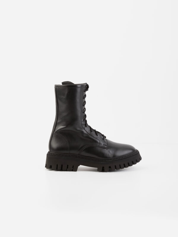 kosmic-ranger-black-leather-boots-lace-zipper-ridged-sole-iro-matchboxathens