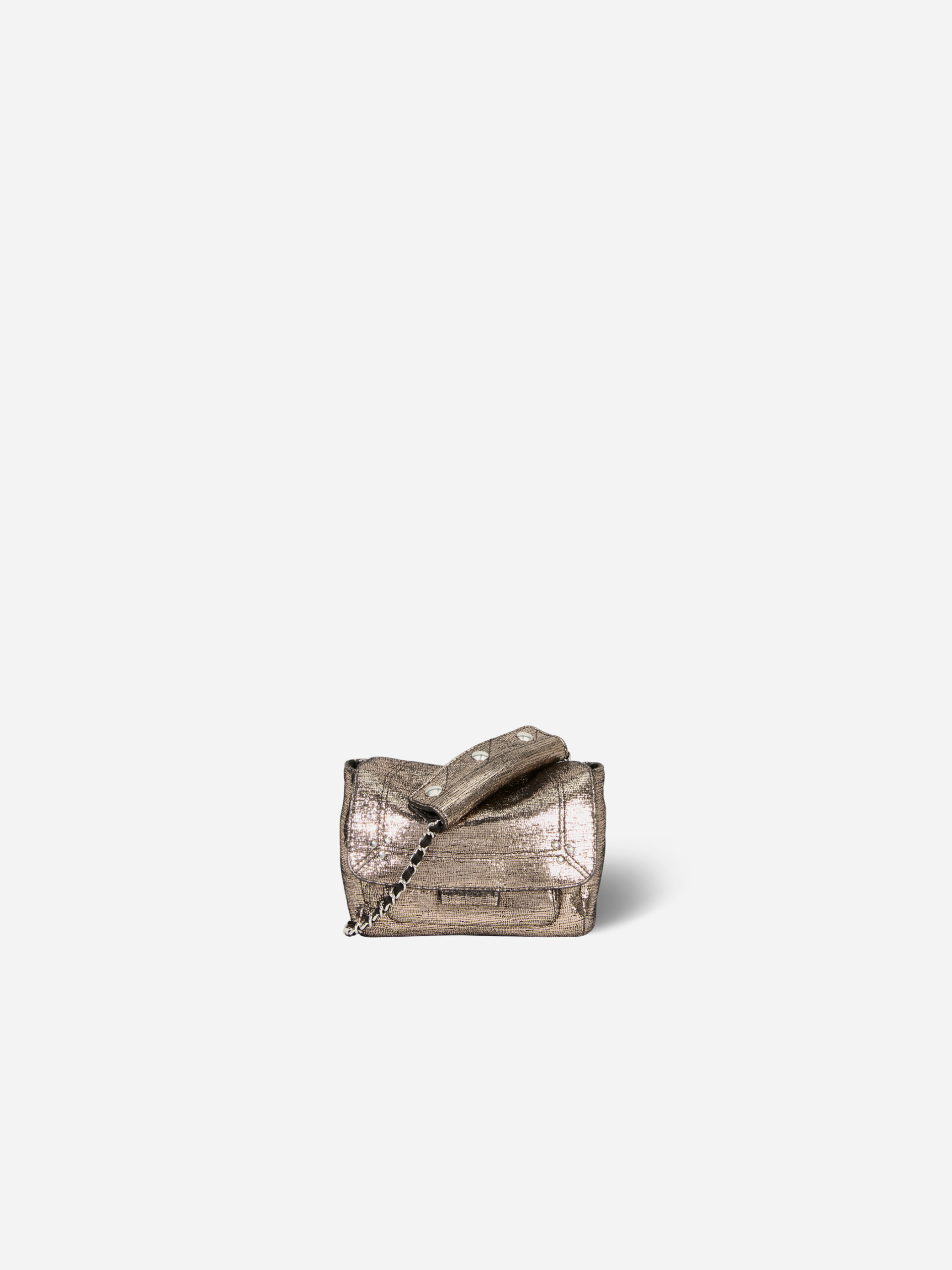 Lulu S Lame Champagne Bag - Shop - Matchbox