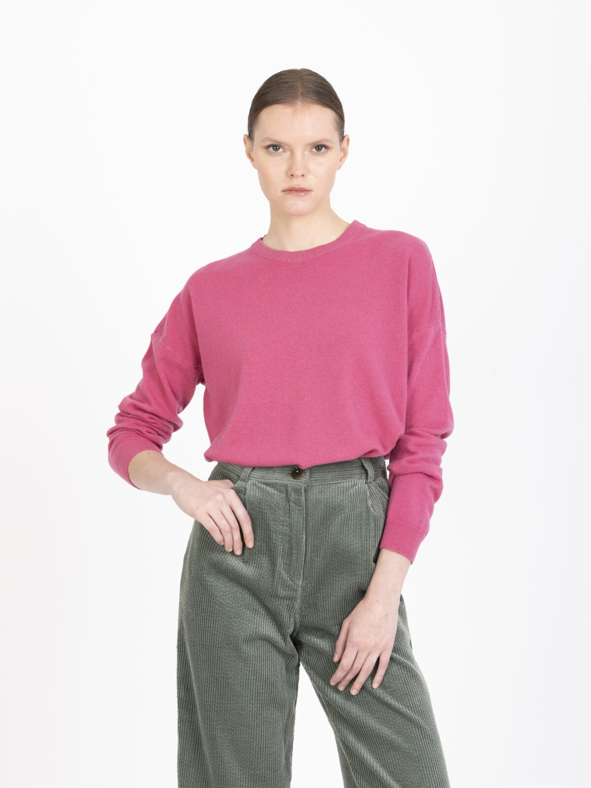 mostil-pink-round-neck-wool-sweater-crossley-matchboxathens