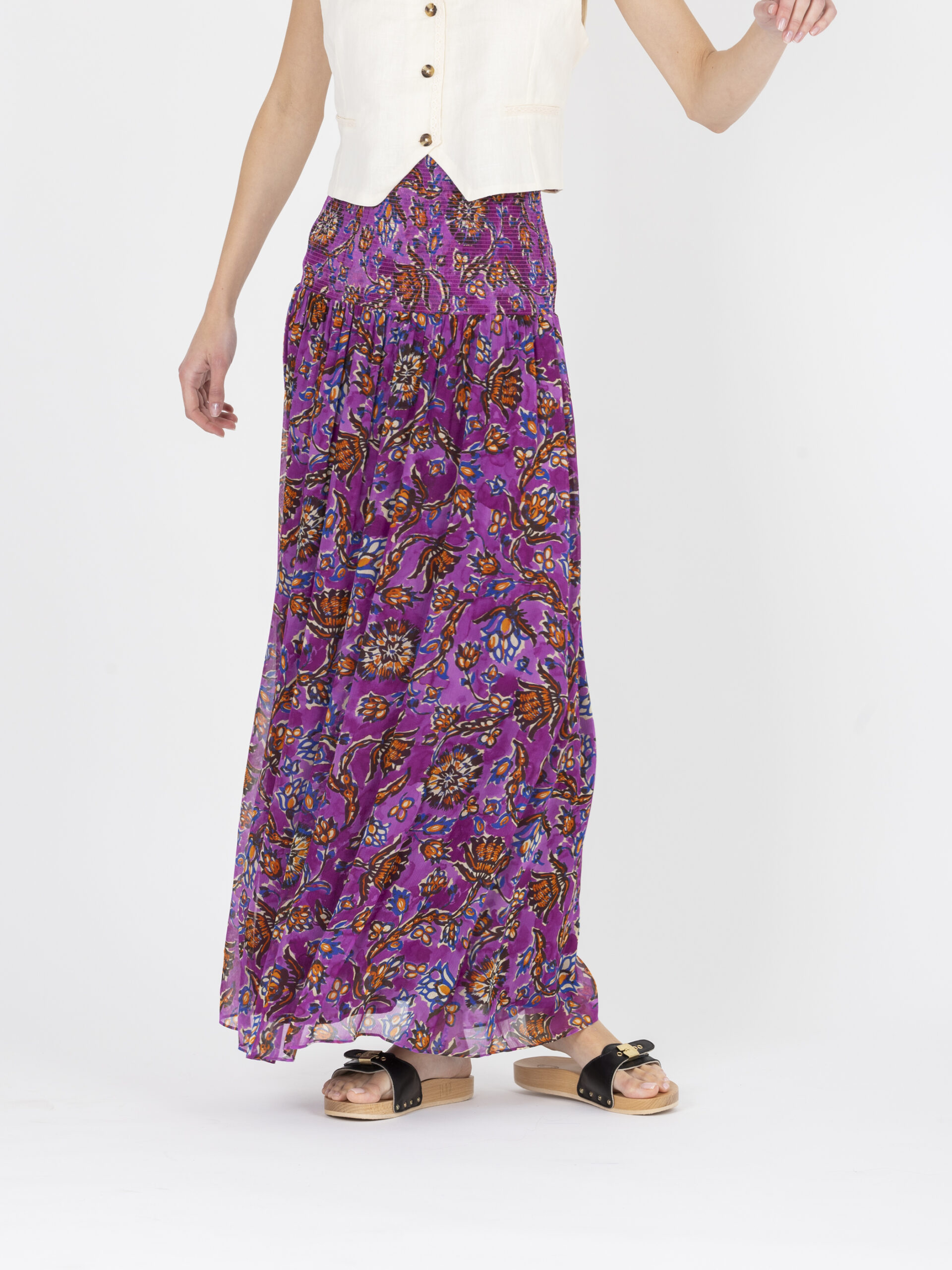 teonie-skirt-maxi-viscose-smocked-waist-violet-floral-vanessa-bruno-matchboxathens