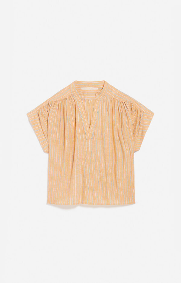 cory-sand-striped-cotton-gathered-shoulders-blouse-vanessa-bruno-matchboxathens