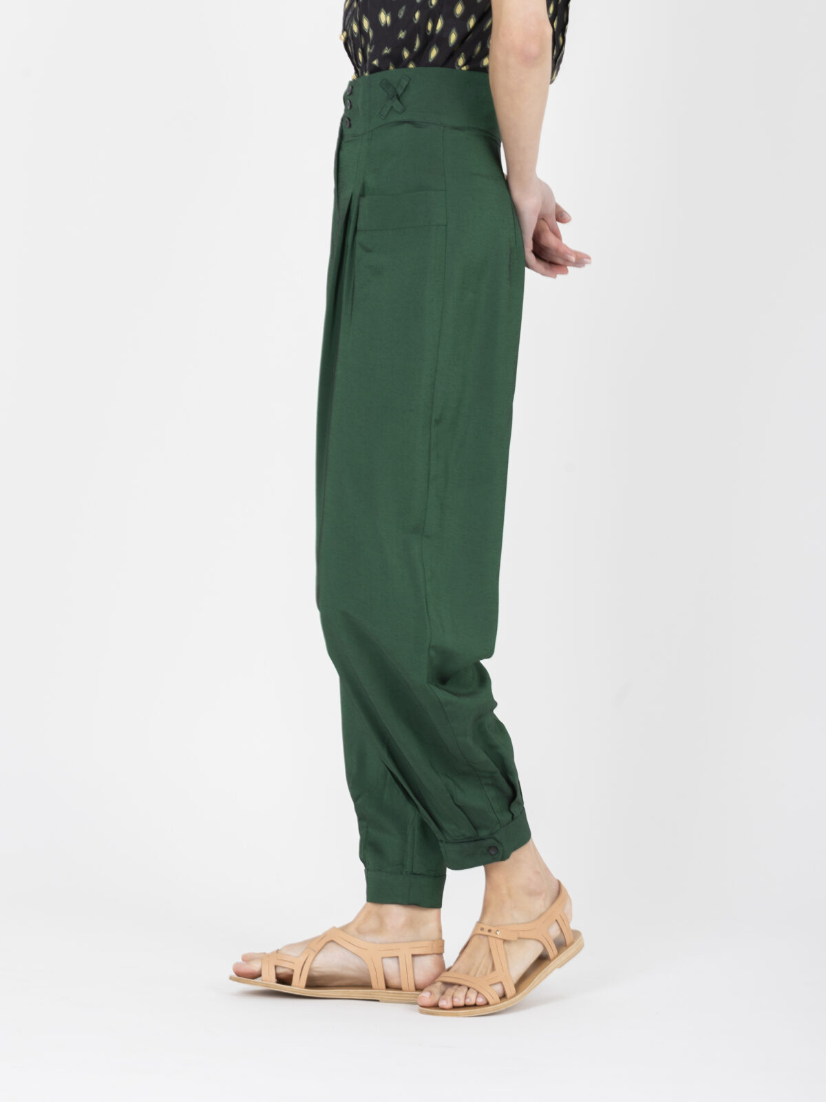 erica-dark-green-pants-high-waisted-balloon-uniforme-greek-designers-limited-editions-matchboxathens