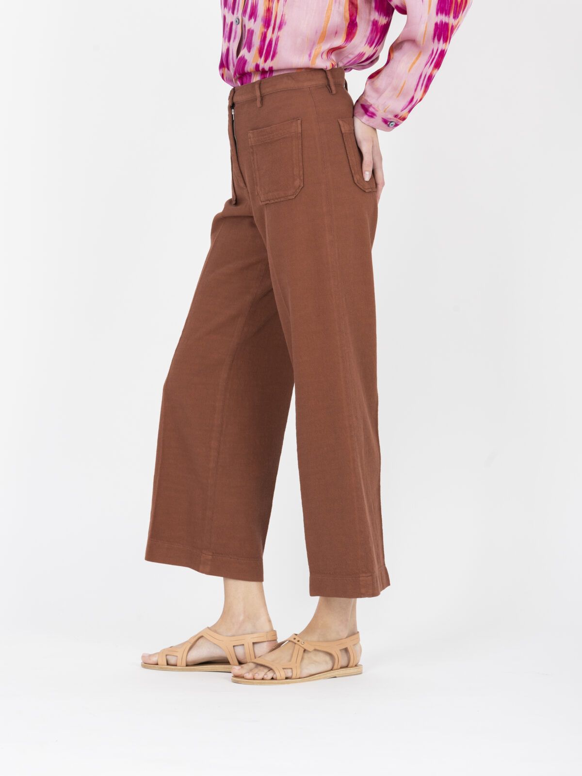 hendrick-cotton-rust-pants-high-waist-crop-pockets-sessun-matchboxathens