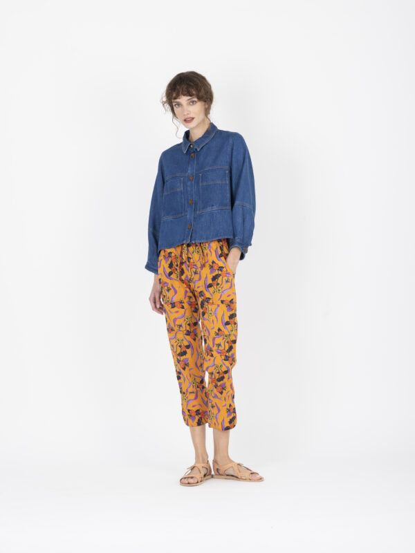 leda-orange-smack-printed-cargo-pants-cotton-greek-designers-kimale-limited-collection-matchboxathens